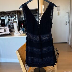 For Love And Lemons Black Lace Dress